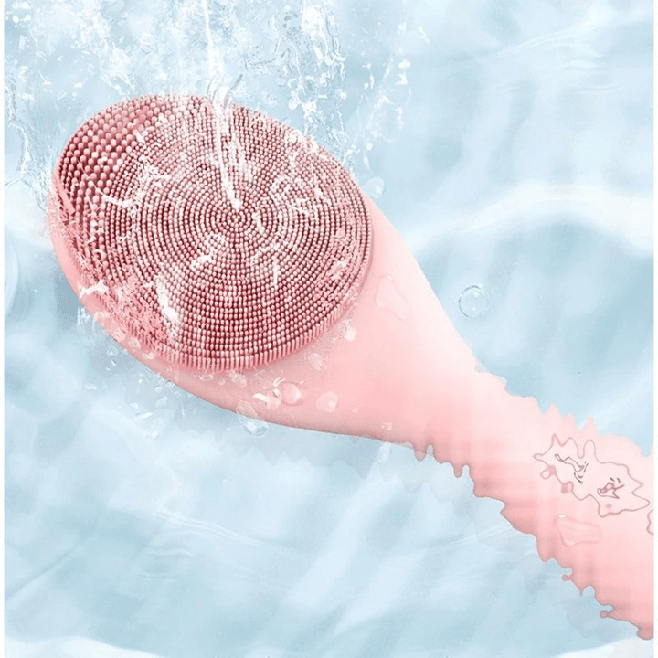 BowLift | Electric facial cleanser with LED light & 42 °C heat technology | Silicone skincare device with sound vibration