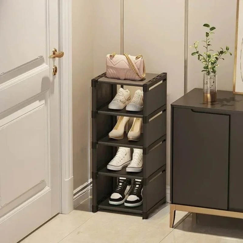 BowLift | SHOECORNER RACK – Stackable shoe rack for corners – Space-saving organization with style