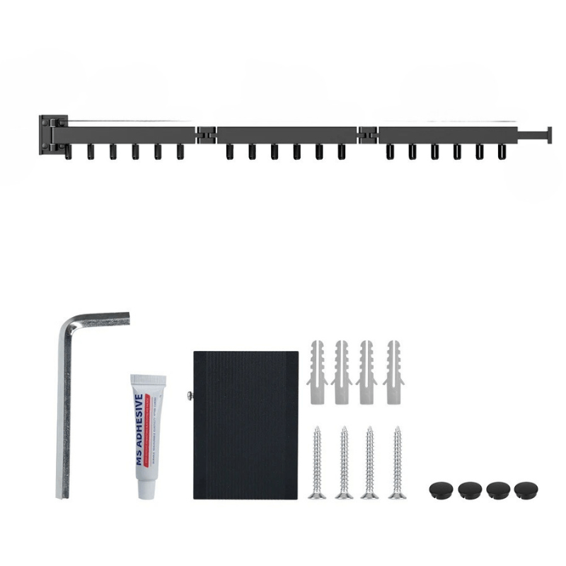BowLift | out clothes horse - Wall-mounted aluminium clothes dryer