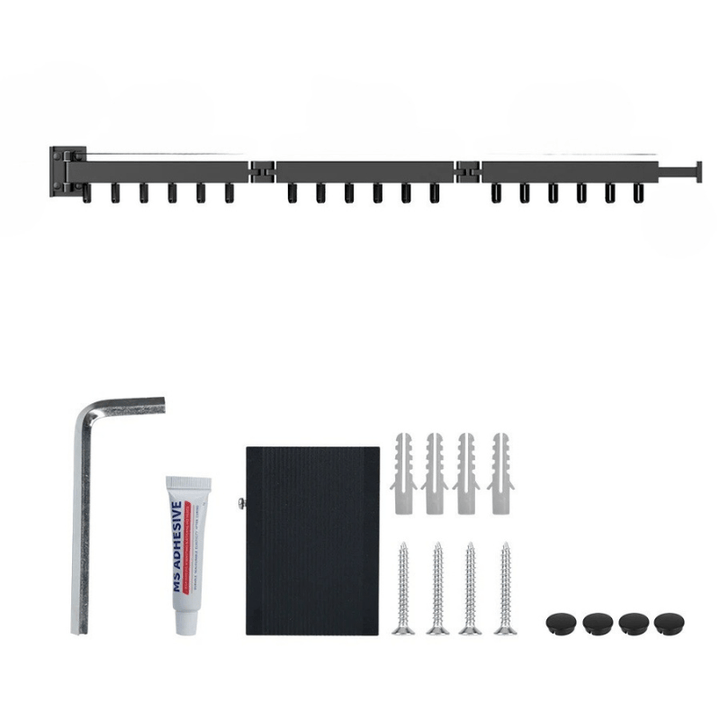BowLift | out clothes horse - Wall-mounted aluminium clothes dryer