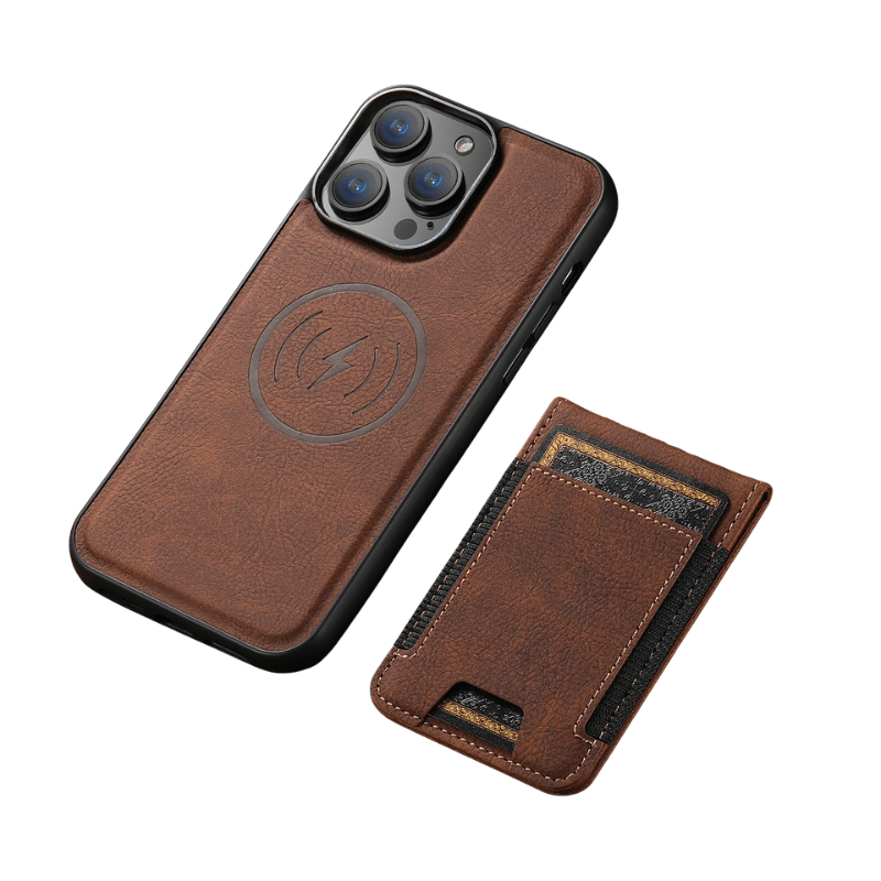 BowLift | Elegant leather case with magnetic stand & card holder