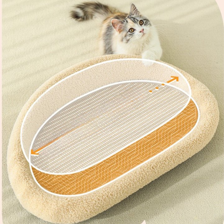 BowLift | Stylish Cat Bed with Scratching Area & Cuddly Pillow