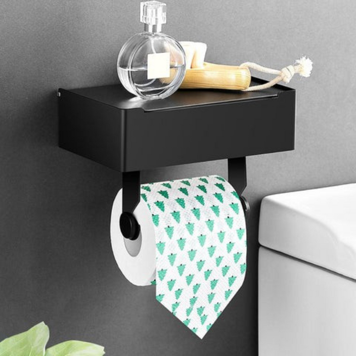 BowLift | Multifunctional Toilet Paper Holder Aristo – Luxury Stainless Steel Design with Storage Compartment