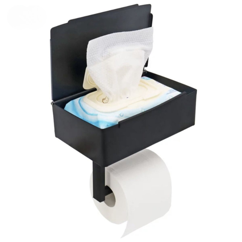 BowLift | Modern Toilet Paper Holder Made of Stainless Steel for Strong Wall Mounting
