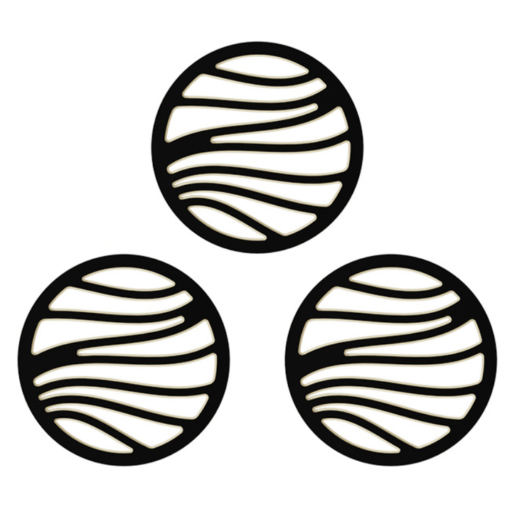 BowLift | Heat-Resistant Silicone Trivet Coasters – Set of 6