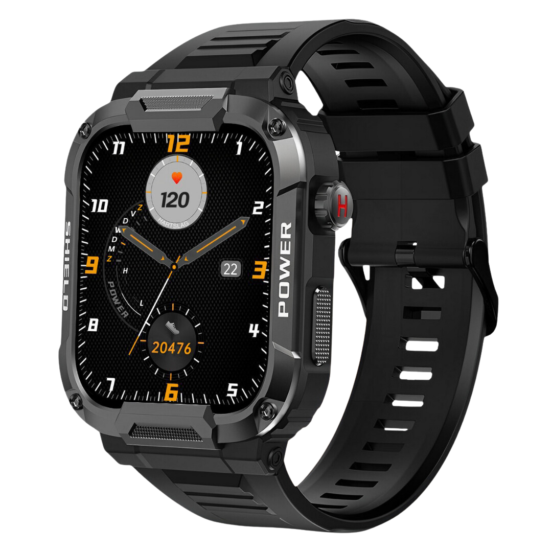 BowLift | IronPulse X1 Robust Smartwatch – Shock Resistant, Waterproof & Health Monitor