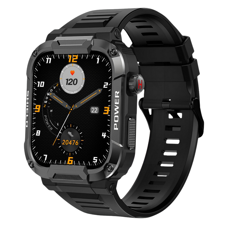 BowLift | IronPulse X1 Robust Smartwatch – Shock Resistant, Waterproof & Health Monitor