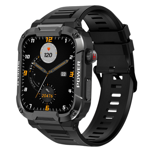 BowLift | IronPulse X1 Robust Smartwatch – Shock Resistant, Waterproof & Health Monitor