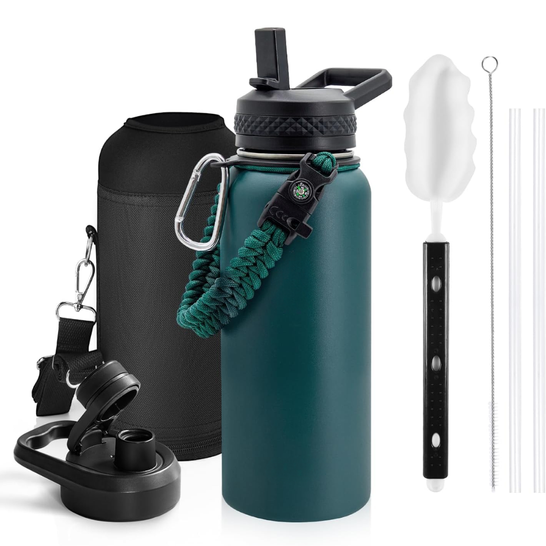 HydraPure – Duurzame Waterfles met Paracord Handvat Bowlift