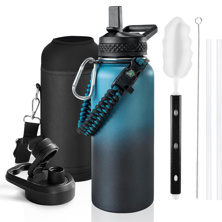 HydraPure – Duurzame Waterfles met Paracord Handvat Bowlift