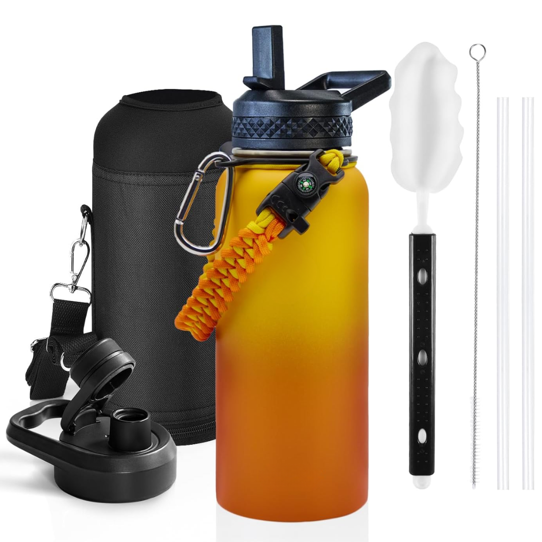 HydraPure – Duurzame Waterfles met Paracord Handvat Bowlift
