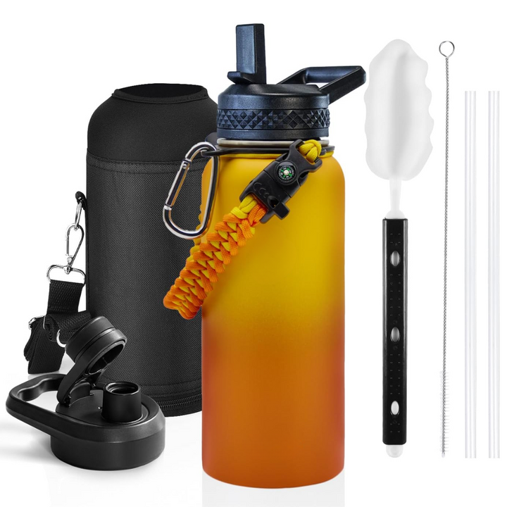 HydraPure – Duurzame Waterfles met Paracord Handvat Bowlift