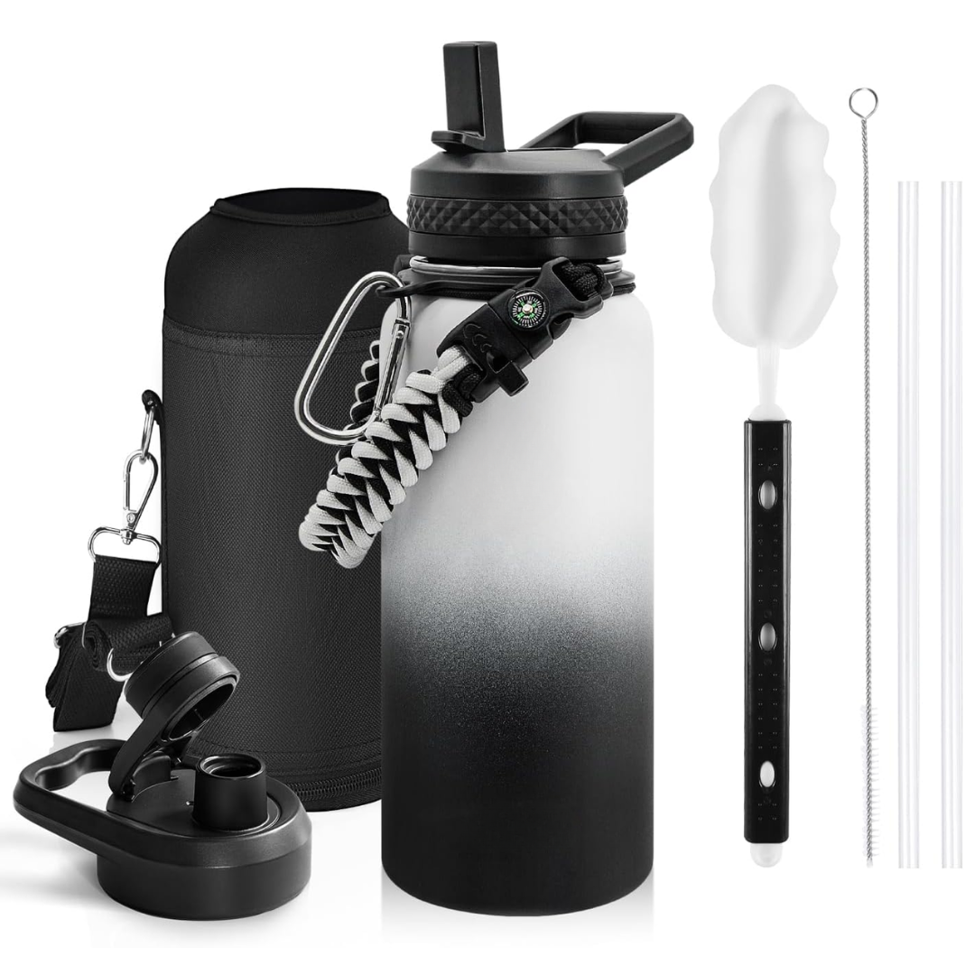 HydraPure – Duurzame Waterfles met Paracord Handvat Bowlift