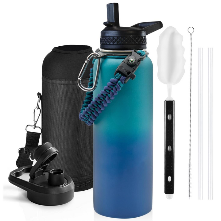 HydraPure – Duurzame Waterfles met Paracord Handvat Bowlift
