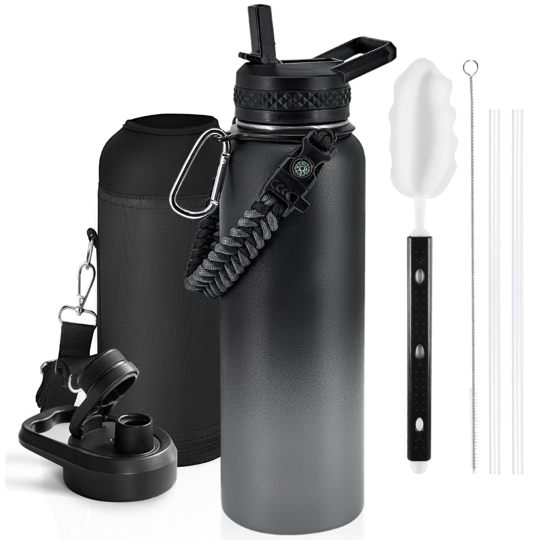 HydraPure – Duurzame Waterfles met Paracord Handvat Bowlift