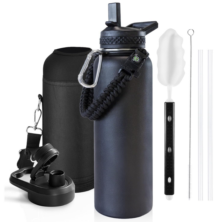 HydraPure – Duurzame Waterfles met Paracord Handvat Bowlift
