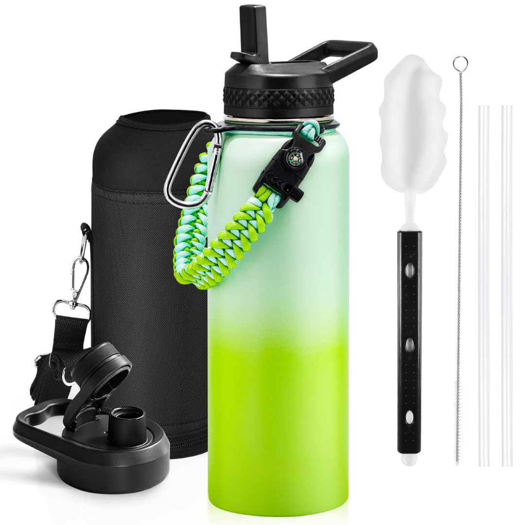 HydraPure – Duurzame Waterfles met Paracord Handvat Bowlift
