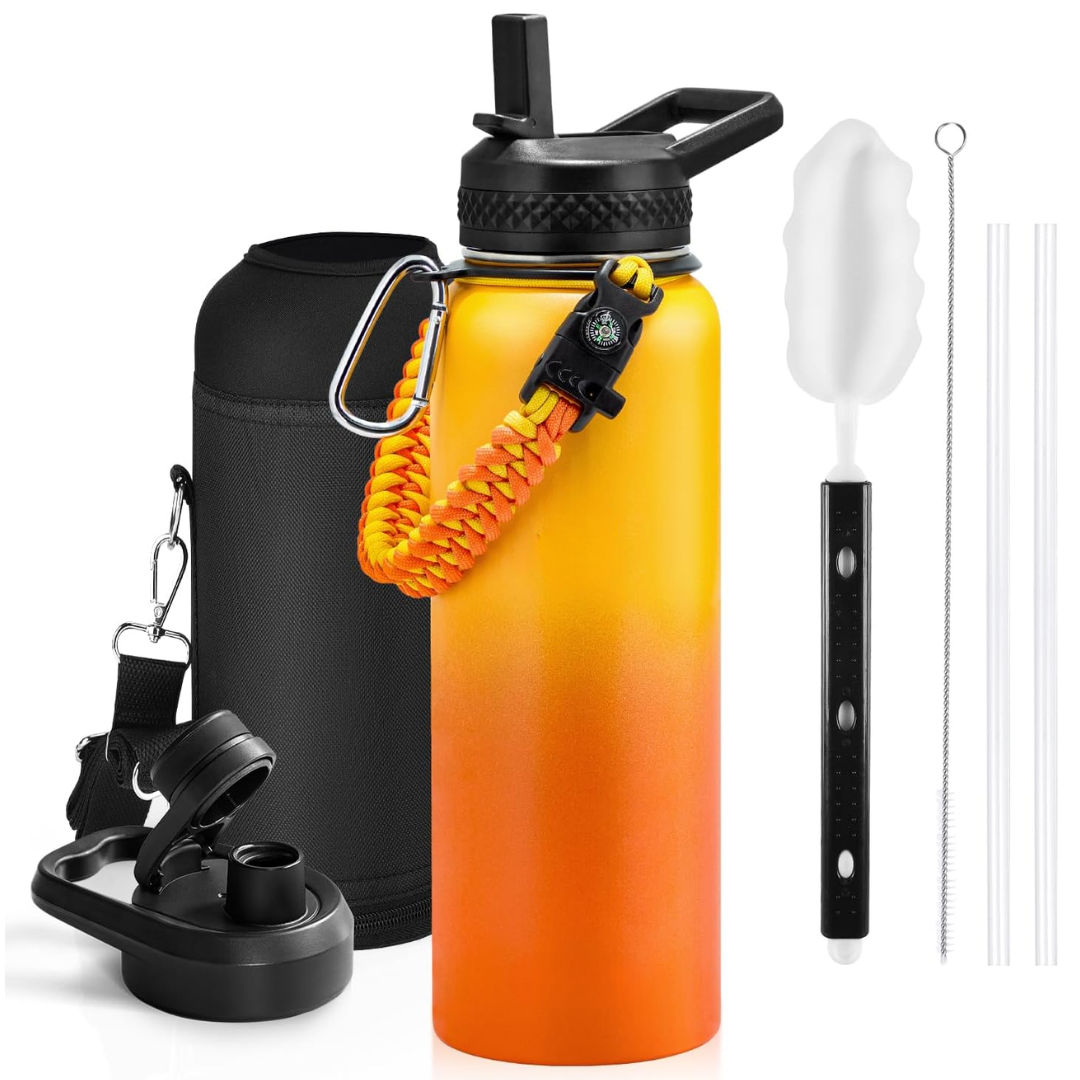 HydraPure – Duurzame Waterfles met Paracord Handvat Bowlift