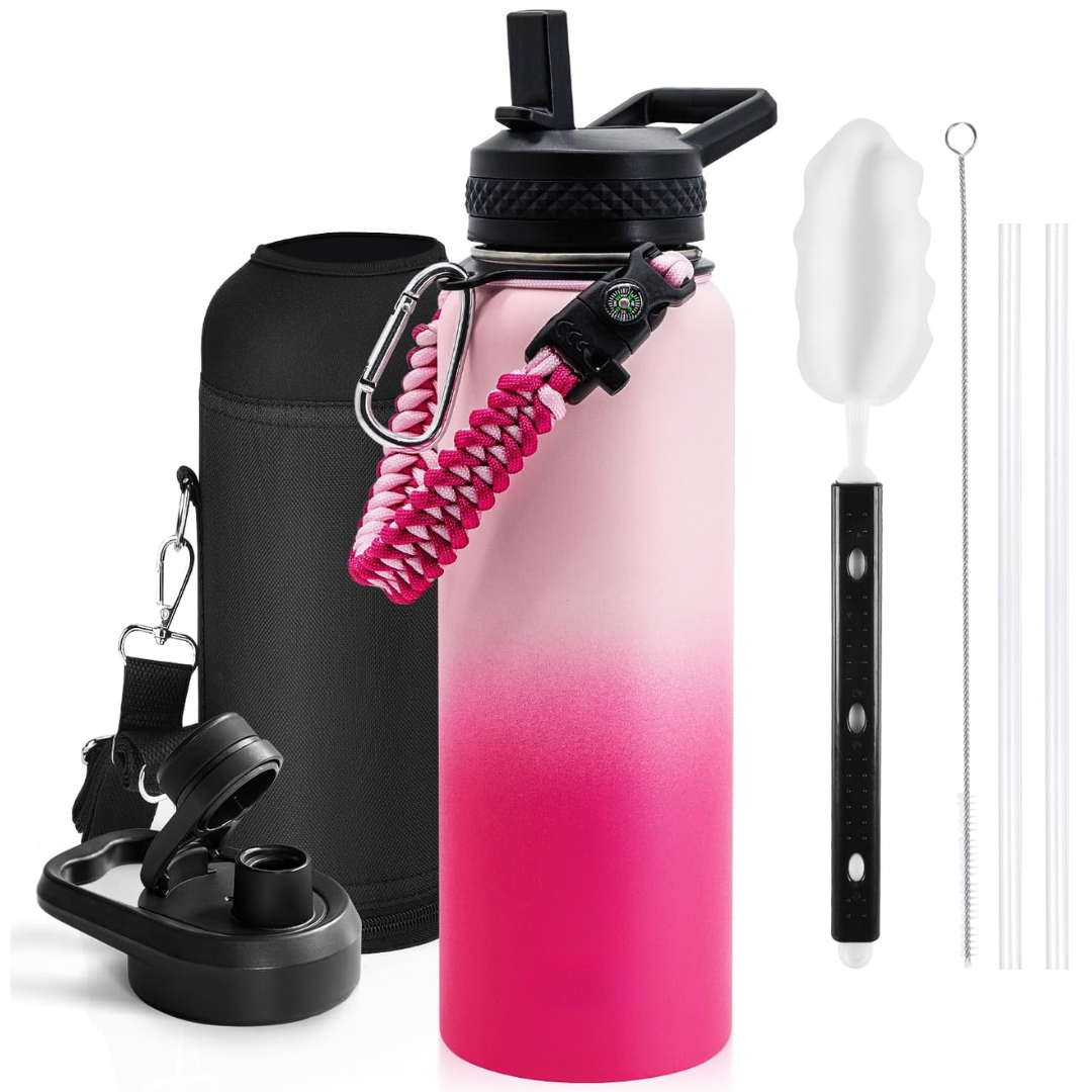 HydraPure – Duurzame Waterfles met Paracord Handvat Bowlift