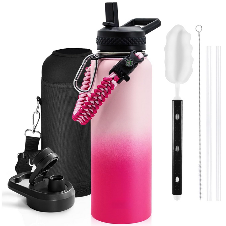 HydraPure – Duurzame Waterfles met Paracord Handvat Bowlift
