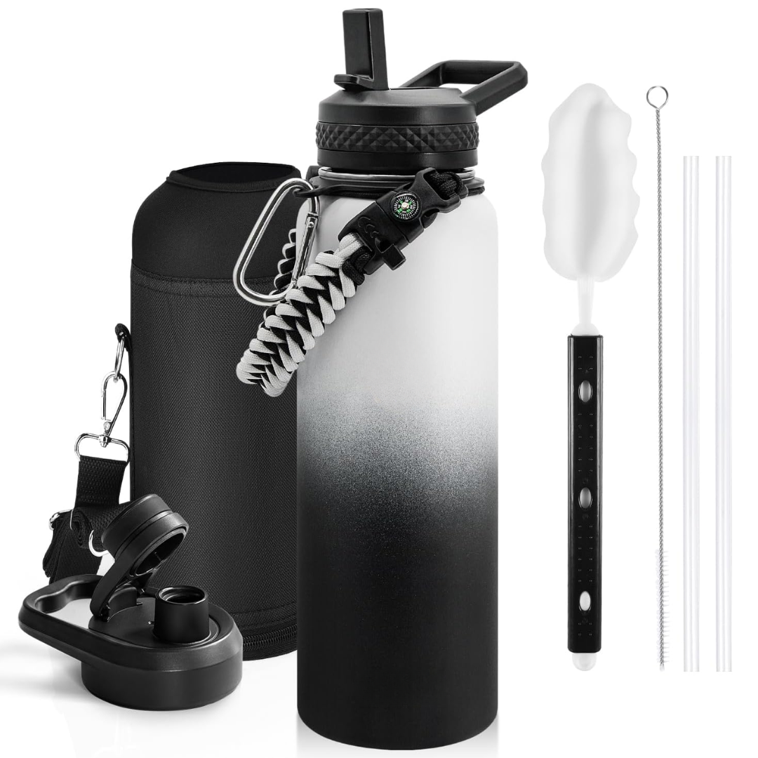 HydraPure – Duurzame Waterfles met Paracord Handvat Bowlift