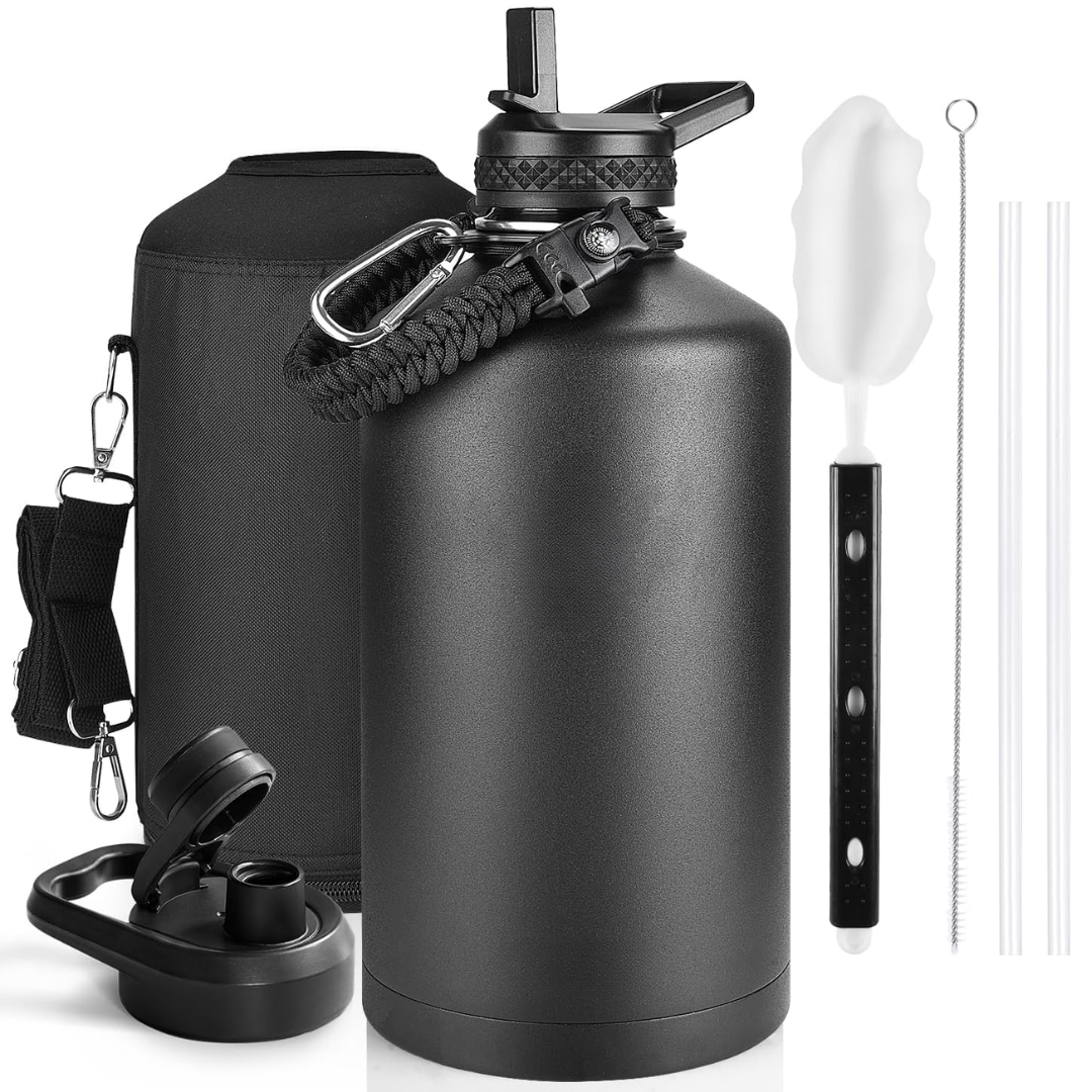 HydraPure – Duurzame Waterfles met Paracord Handvat Bowlift