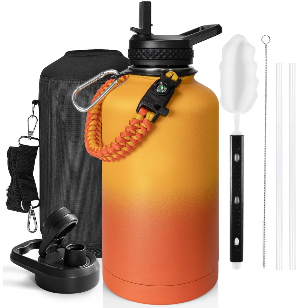 HydraPure – Duurzame Waterfles met Paracord Handvat Bowlift