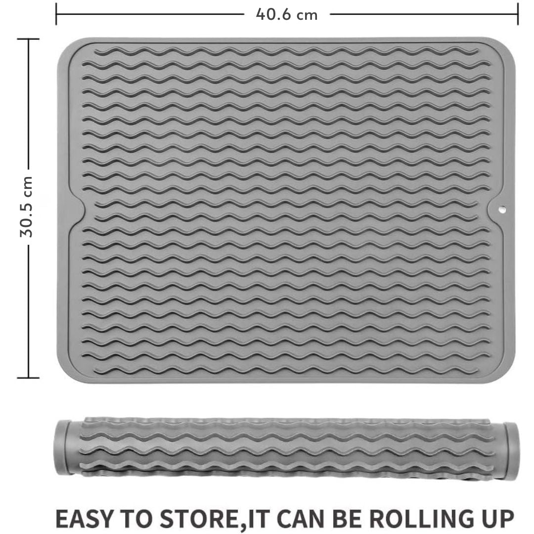 BowLift | KÜCHENWELLA Silicone Kitchen Mat | Heat Resistant & Non-Slip | Dish Mat, Refrigerator & Drawer Liner | BPA-Free & Easy to Clean