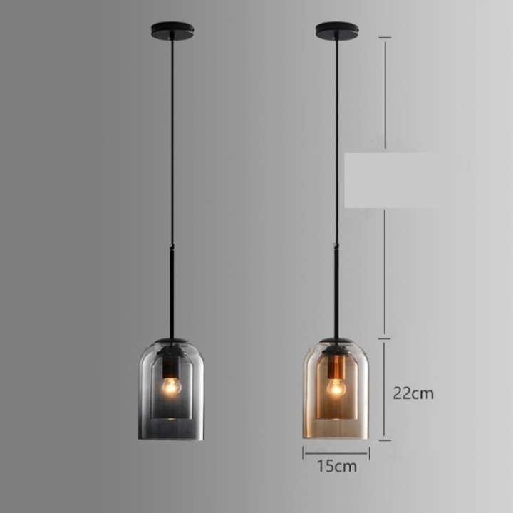 LuxeBeam Light - Modern Pendant Light made of douBowlifte glass | Bowlift