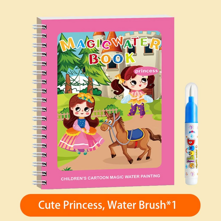 BowLift | Magic Self Erasing Water Painting Book Set with Water Brush (Set of 6)