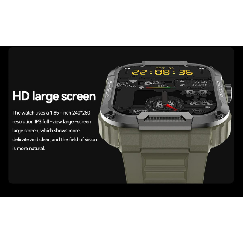 ForceGuard Watch - Sustainable Military Smartwatch for Performance Bowlift