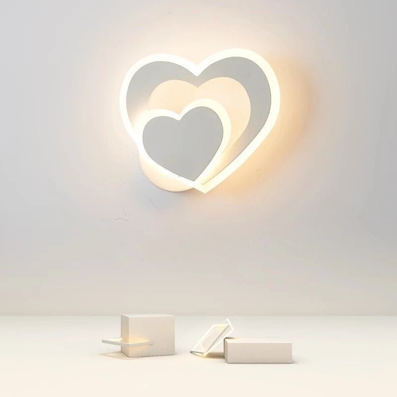 HeartGlow Wall Lamp - Modern LED Lighting Bowlift
