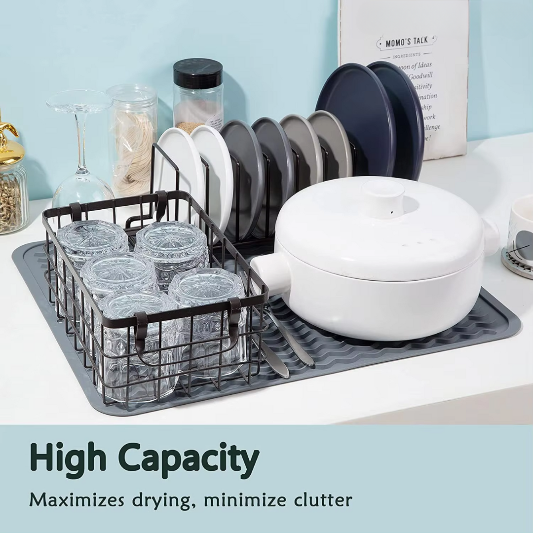 BowLift | KÜCHENWELLA Silicone Kitchen Mat | Heat Resistant & Non-Slip | Dish Mat, Refrigerator & Drawer Liner | BPA-Free & Easy to Clean