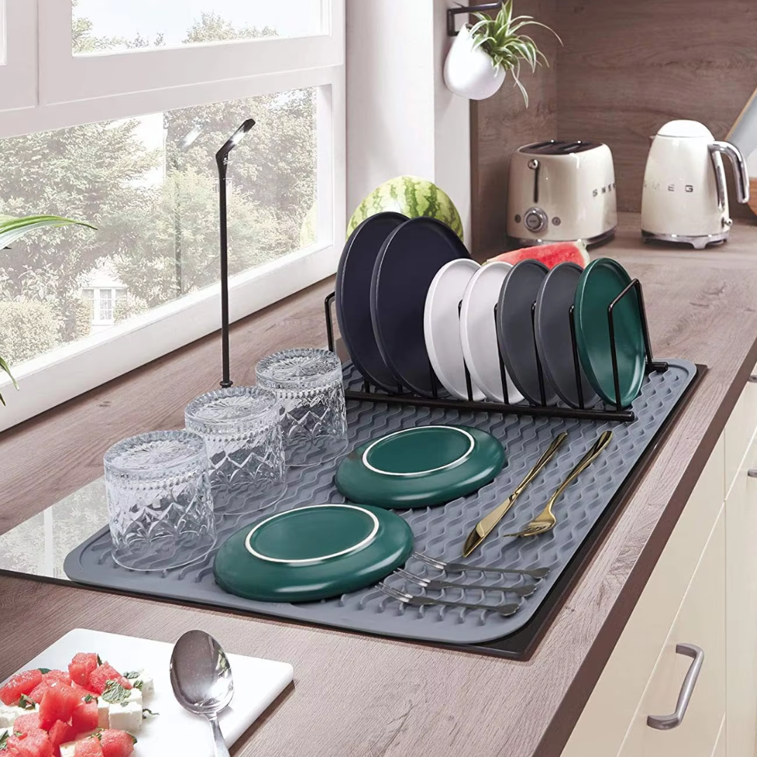 BowLift | KÜCHENWELLA Silicone Kitchen Mat | Heat Resistant & Non-Slip | Dish Mat, Refrigerator & Drawer Liner | BPA-Free & Easy to Clean