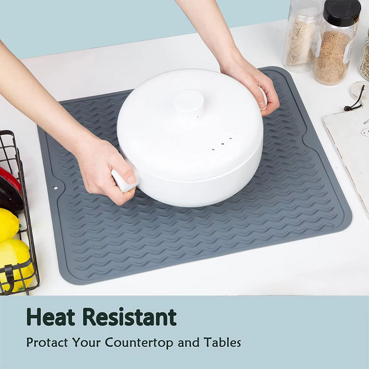 BowLift | KÜCHENWELLA Silicone Kitchen Mat | Heat Resistant & Non-Slip | Dish Mat, Refrigerator & Drawer Liner | BPA-Free & Easy to Clean