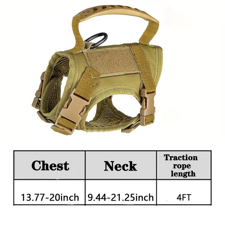 BowLift | Adjustable Tactical Pet Harness with Control Handle for Cats and Large Dogs