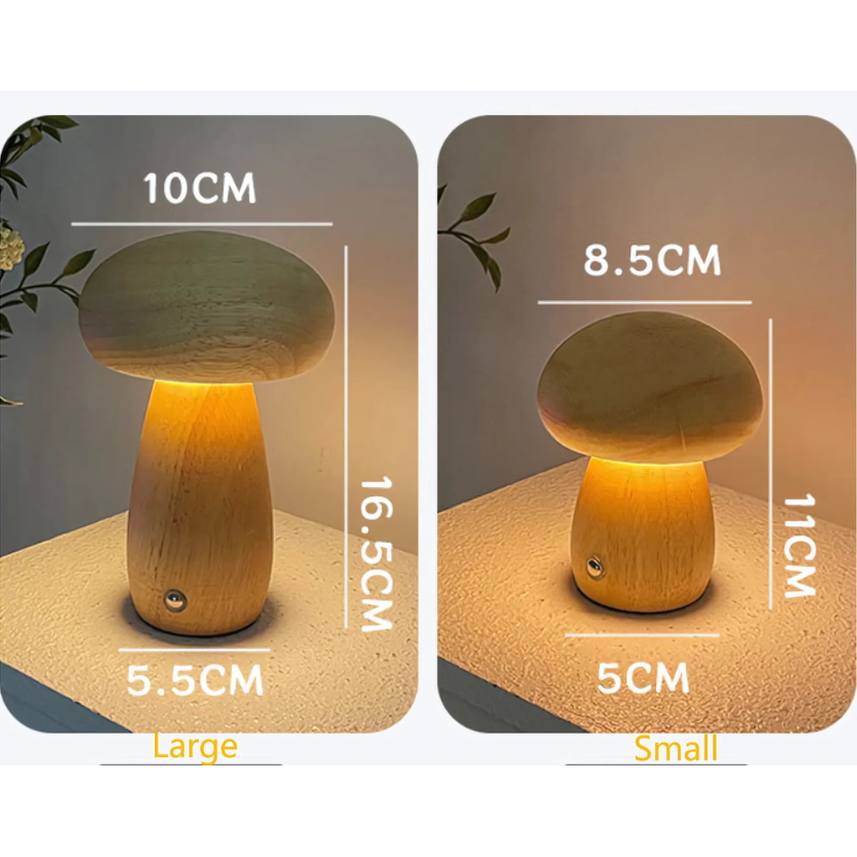 BowLift | GlowMush Touch Lamp: Soft Light Decorative LED Table Lamp for Bedroom & Children's Room Ambience