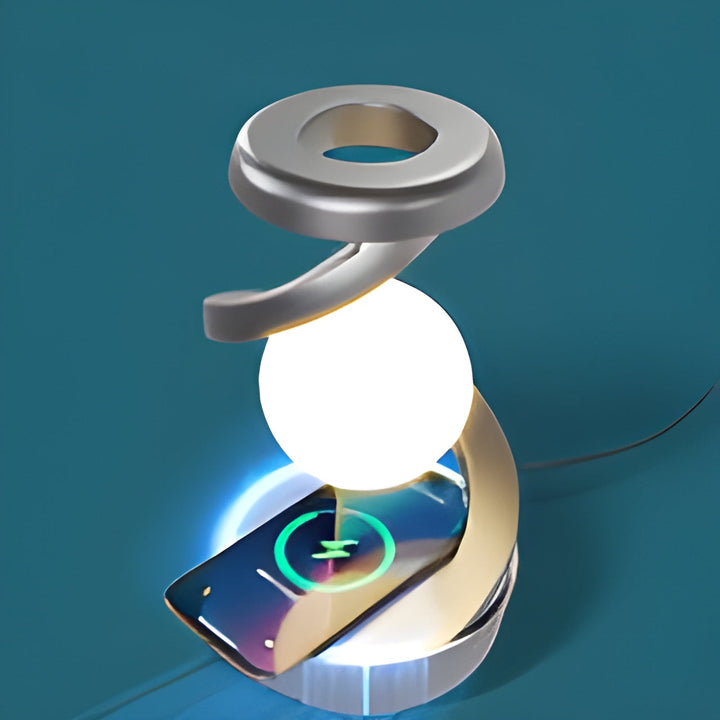 BowLift | Futuristic FloatCharge Lighting Wonder with Wireless Charger