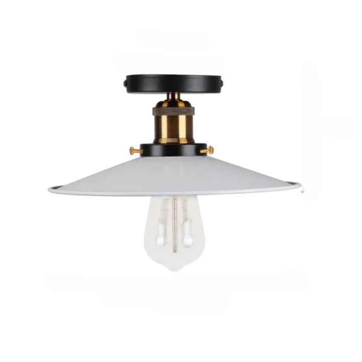 Vintage ceiling light in industrial style, metal lamp for living room or bedroom, LED compatible | Bowlift