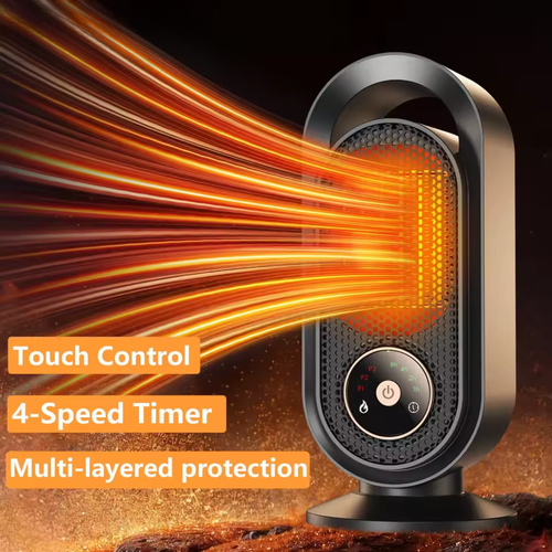 BowLift | 1000W Portable Mini Fan Heater for Desk Bedroom and Office