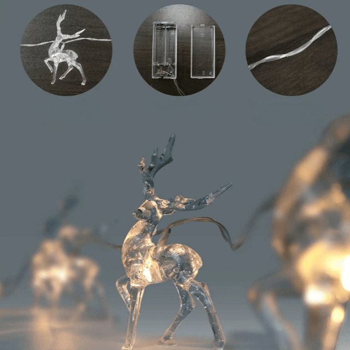 BowLift | CrystalCheer | Elk Decoration Garland