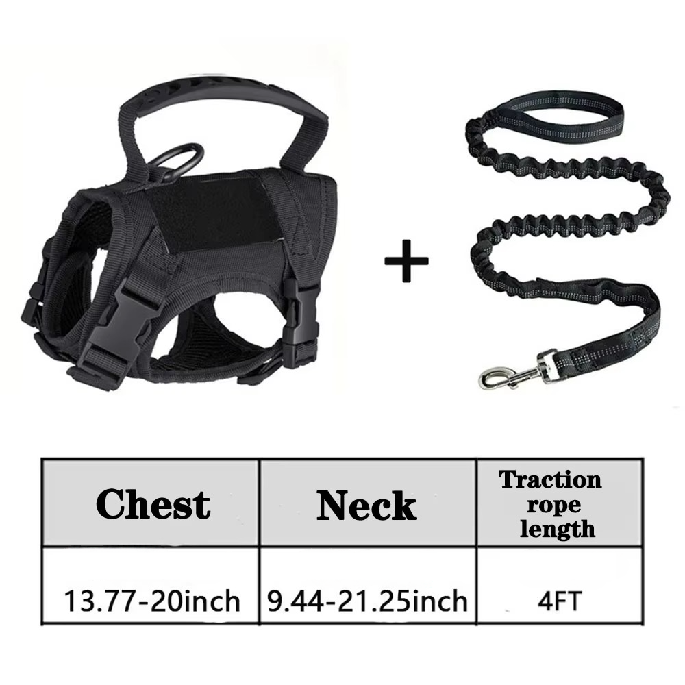 BowLift | Adjustable Tactical Pet Harness with Control Handle for Cats and Large Dogs