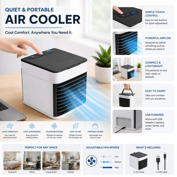 BowLift | Quiet Portable Airconditioner for Home & Office Use