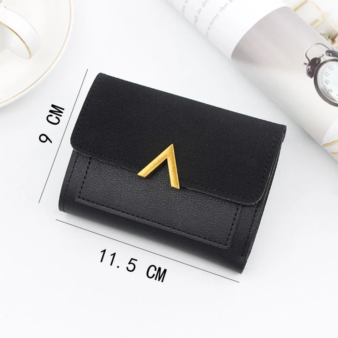 Compact Leather Wallet for Women Bowlift