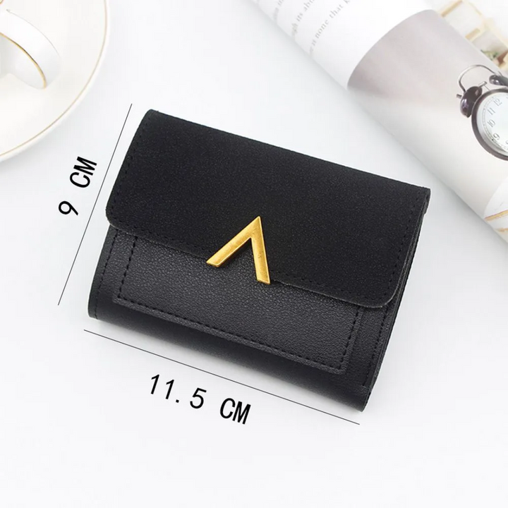 Compact Leather Wallet for Women Bowlift