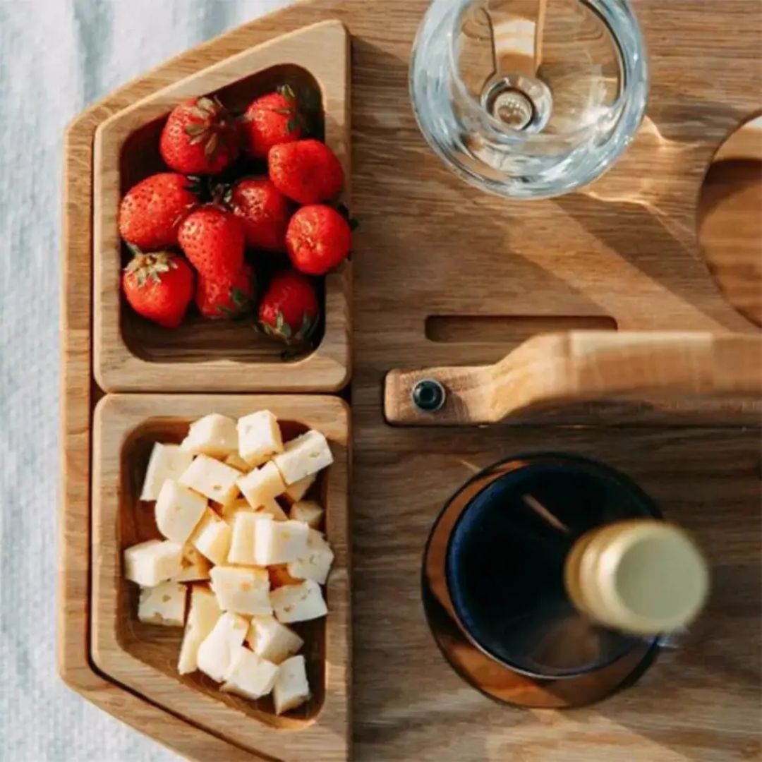 BowLift | Eindhoven Foldable Wooden Portable Wine Table