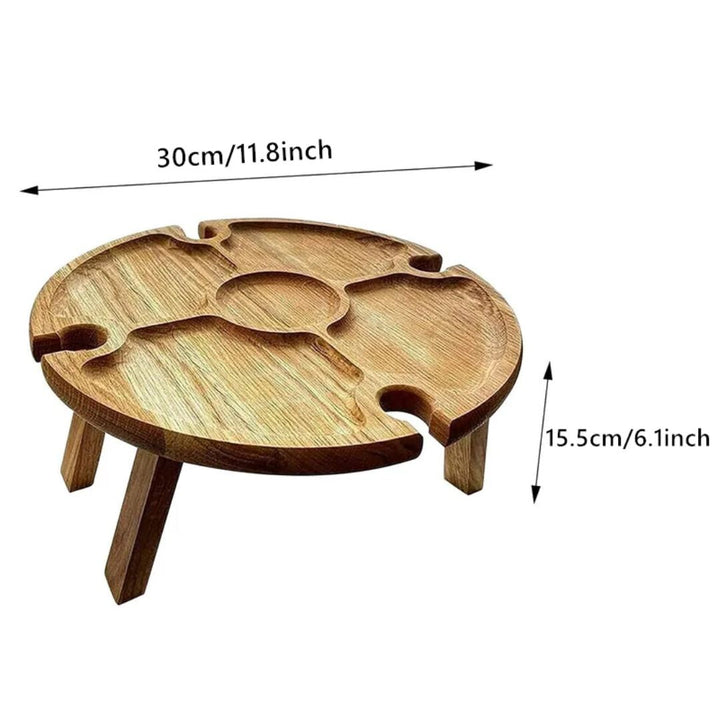 CheeseBoard Delights – Stylish Wooden Picnic Accessory Bowlift
