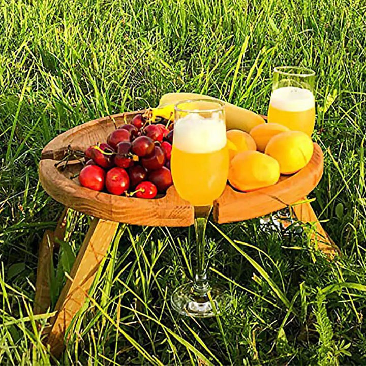CheeseBoard Delights – Stylish Wooden Picnic Accessory Bowlift