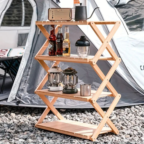 BowLift | Wooden foldable stand multiple times Easy to carry and use