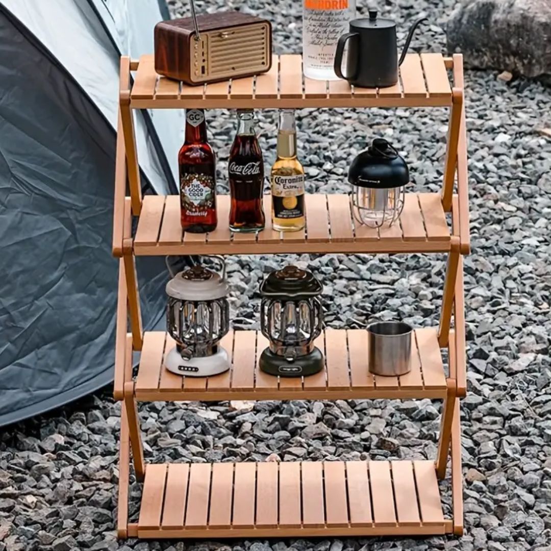 BowLift | Wooden foldable stand multiple times Easy to carry and use
